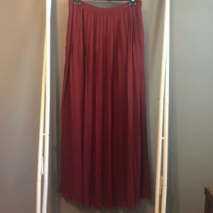 Urban Outfitters Sparkle & Fade Pleated Maxi Skirt